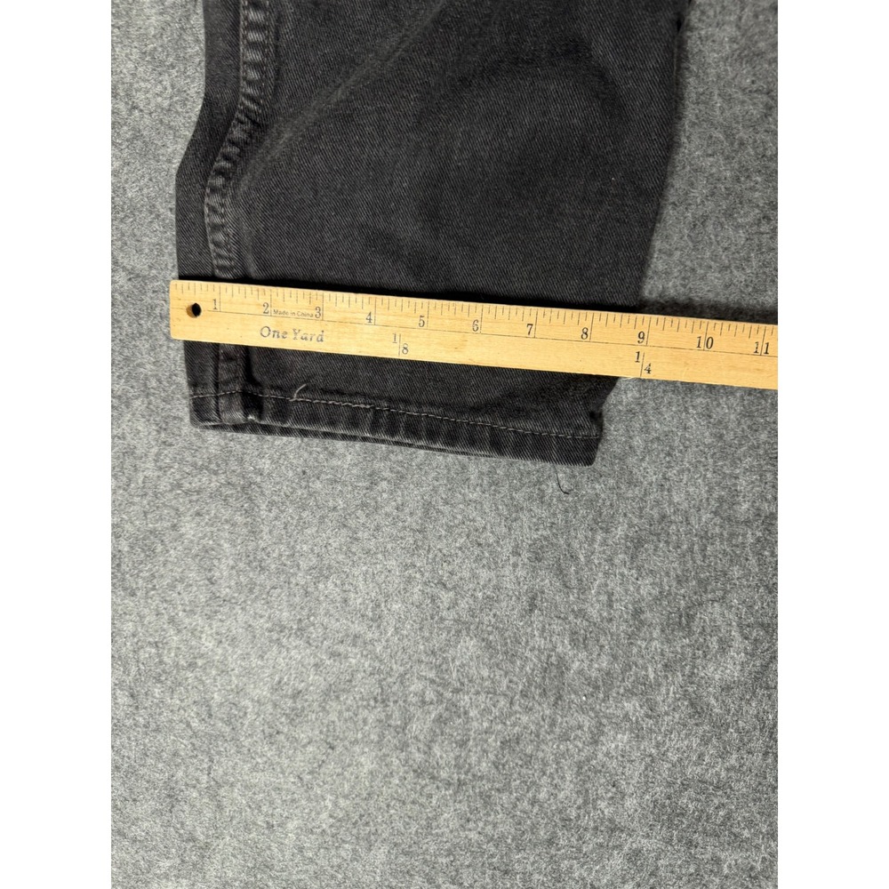 Vintage 2000 Levis 550 Relaxed Fit Tapered Leg Black Denim Jeans Mens 36x30 - Picture 7 of 10